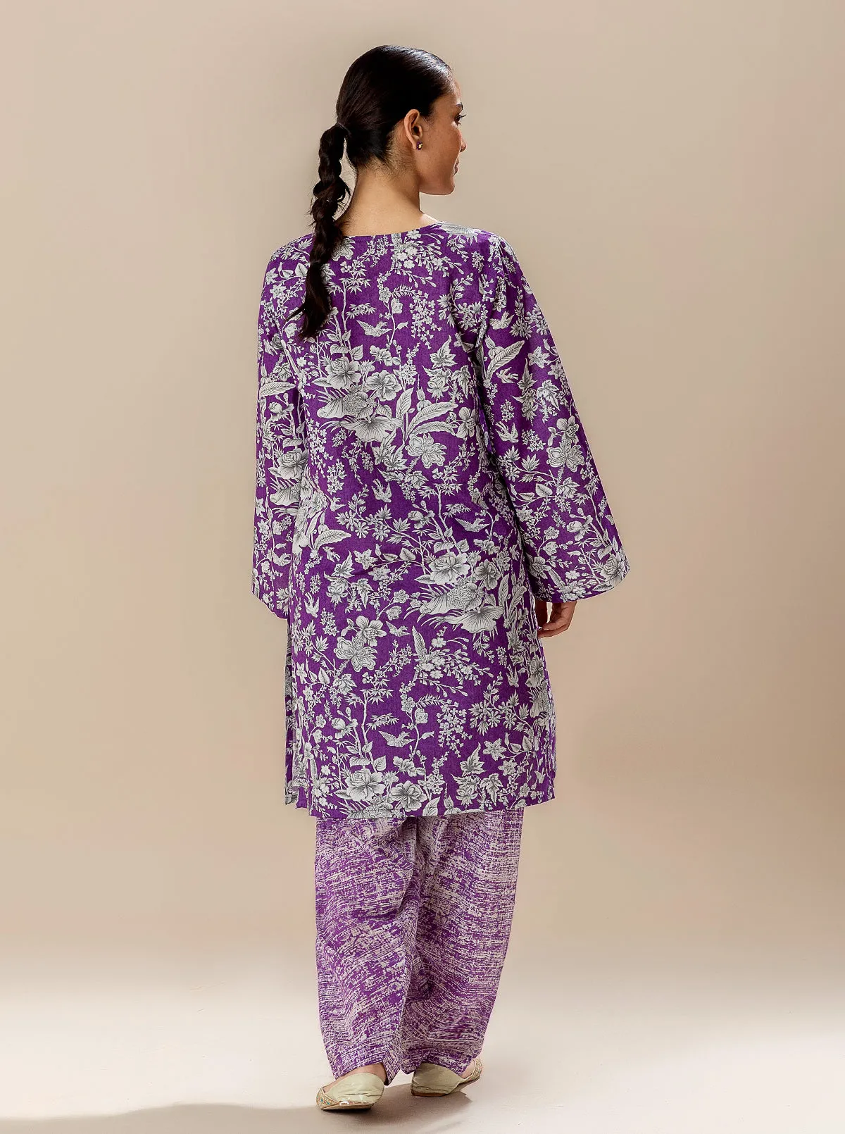 2 PIECE PRINTED LAWN SUIT-VIVID DAYS