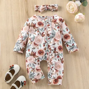 Baby Floral Jumpsuits