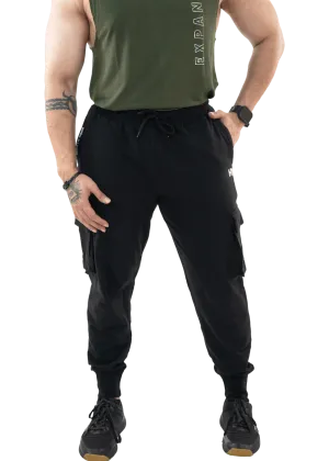 Black The Ultimate Cargo Joggers