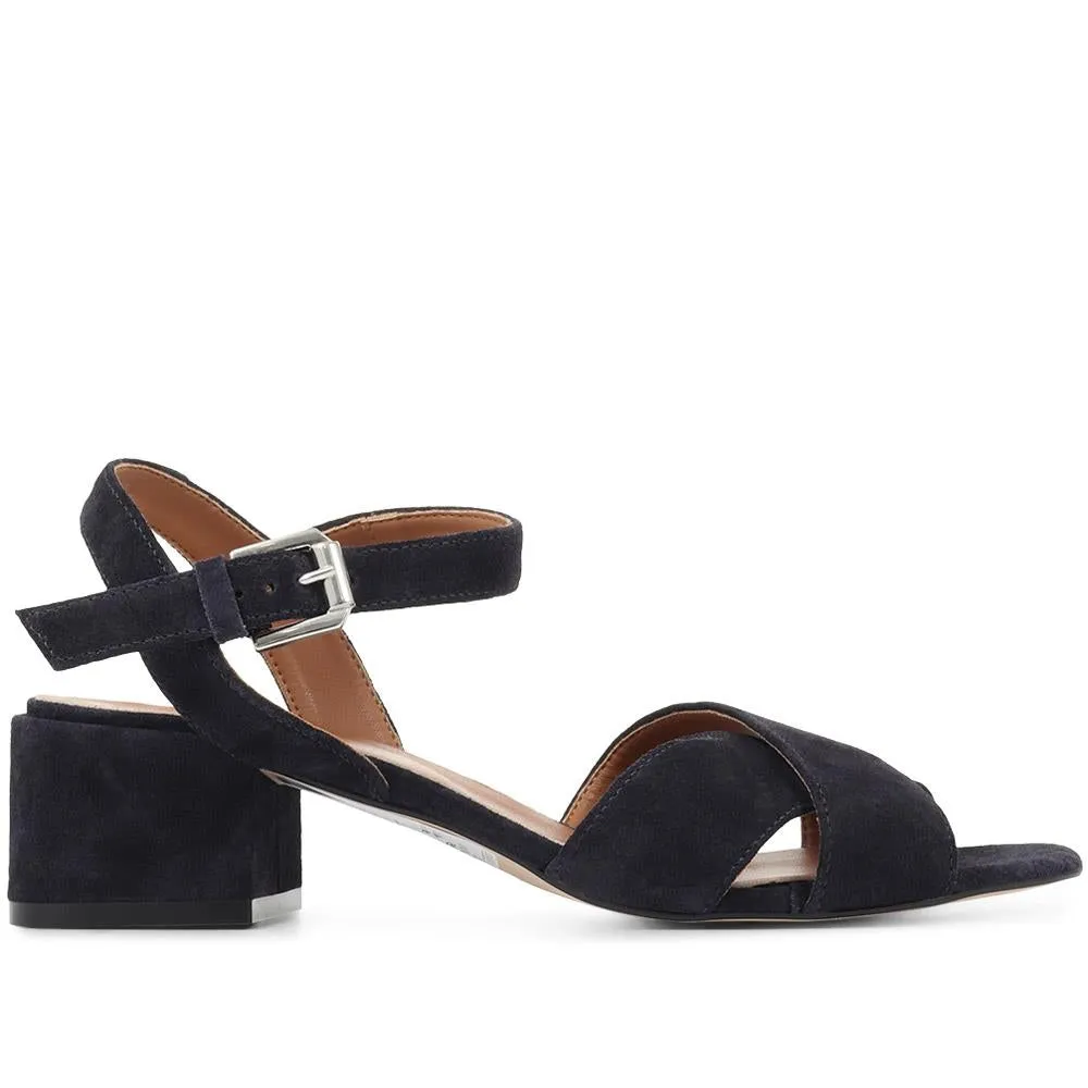 Carrington Suede Block Heel Sandals - CARRINGTON / 321 990