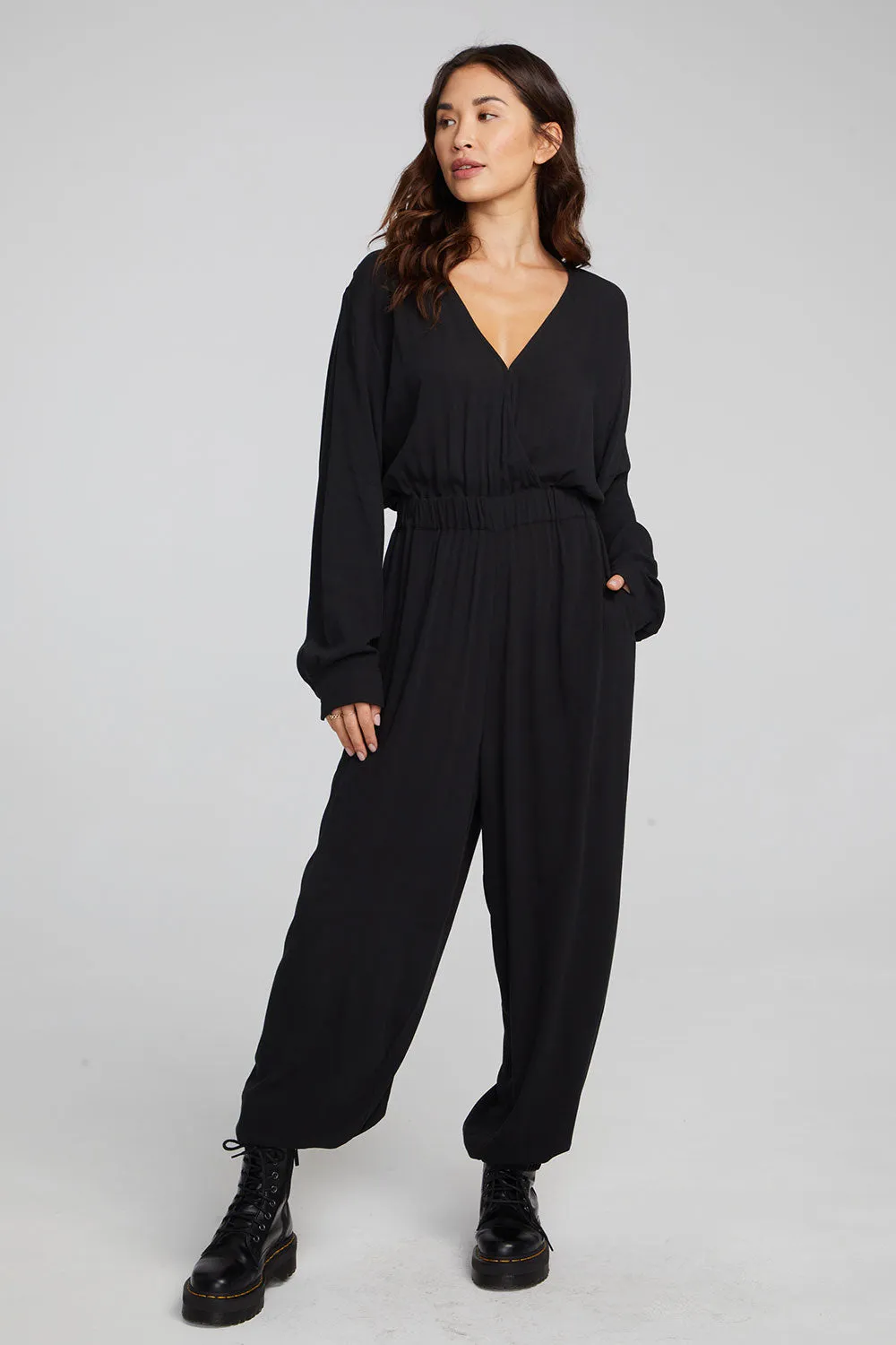 Colette Shadow Black Jumpsuit