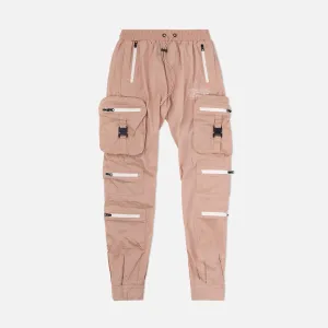 Combat Nylon Joggers Rose