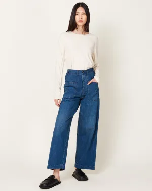 Denim Deck Trouser in Indigo