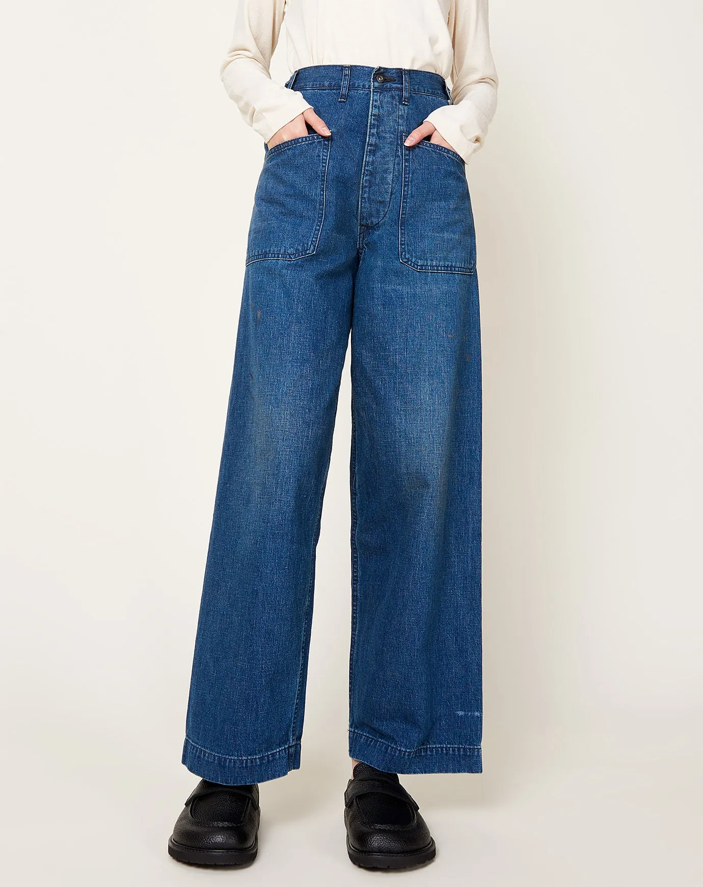 Denim Deck Trouser in Indigo