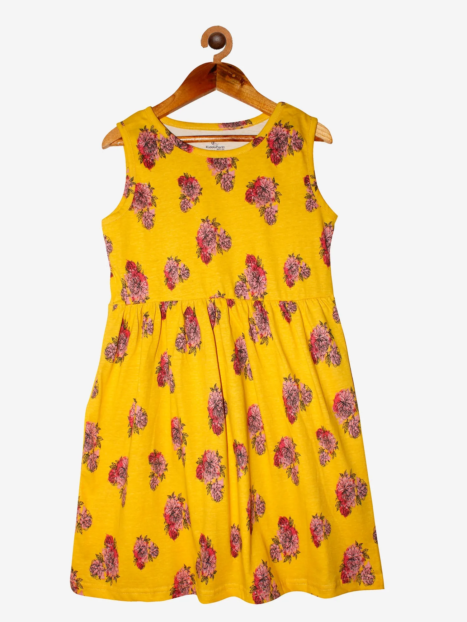 Girls Printed Sleeveless Dress- Pack of 2