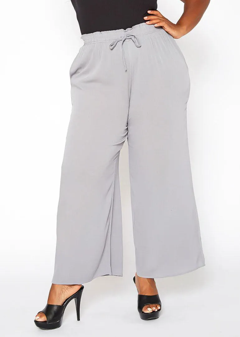 Hi Curvy Plus Size Women High Waist Palazzo Pants