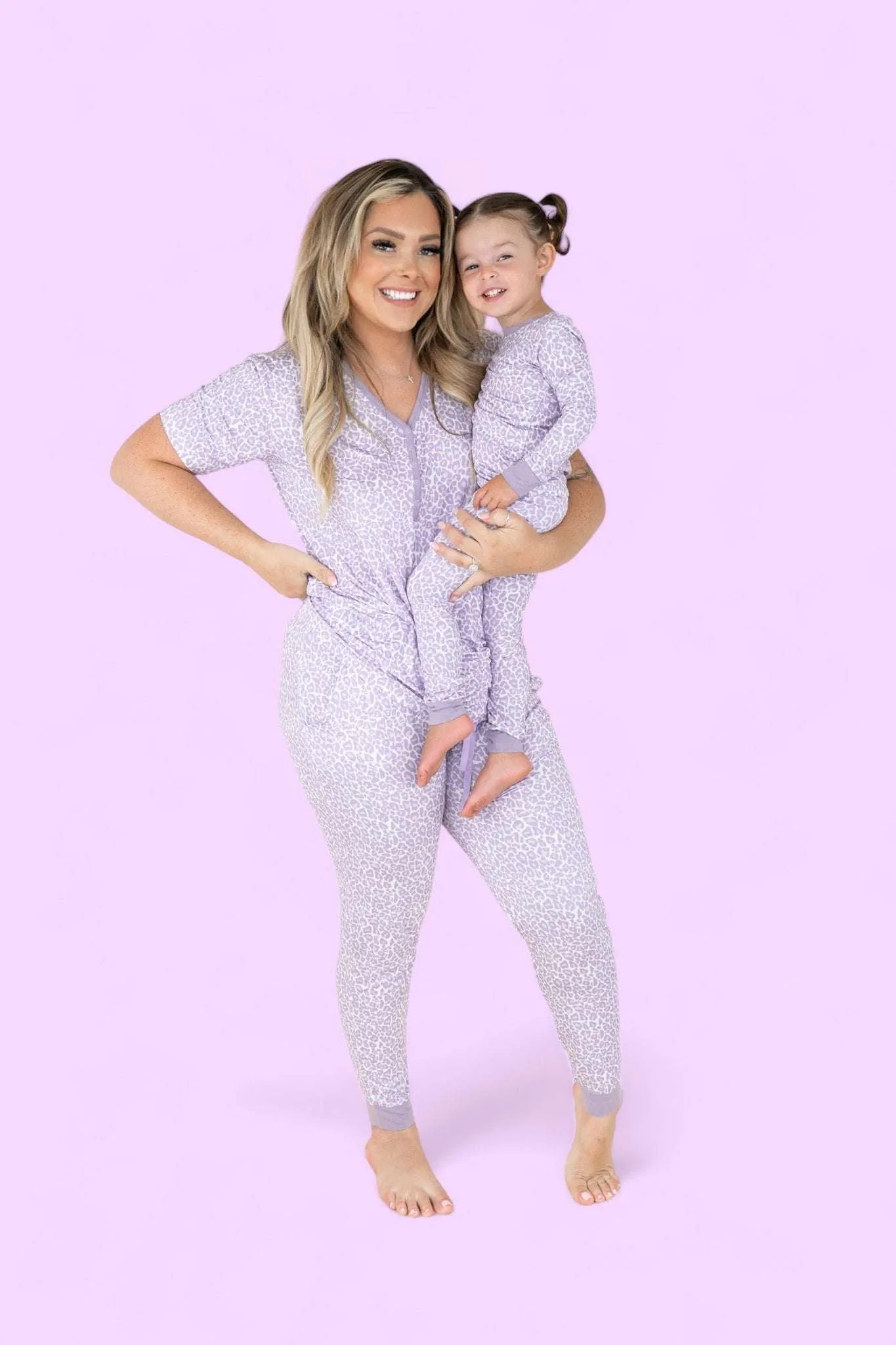 Lavender Leopard Dream Jogger Pajamas