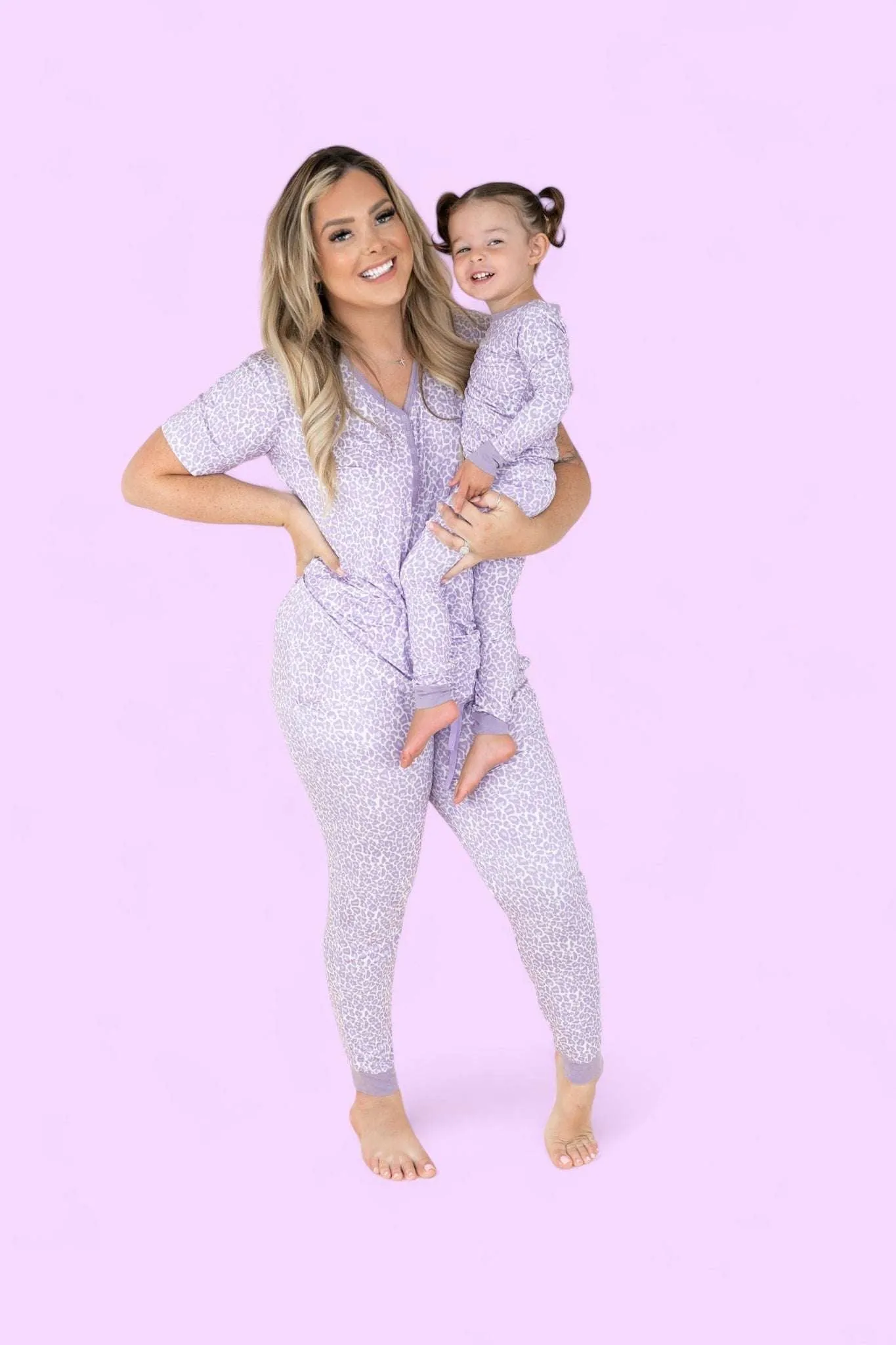 Lavender Leopard Dream Jogger Pajamas