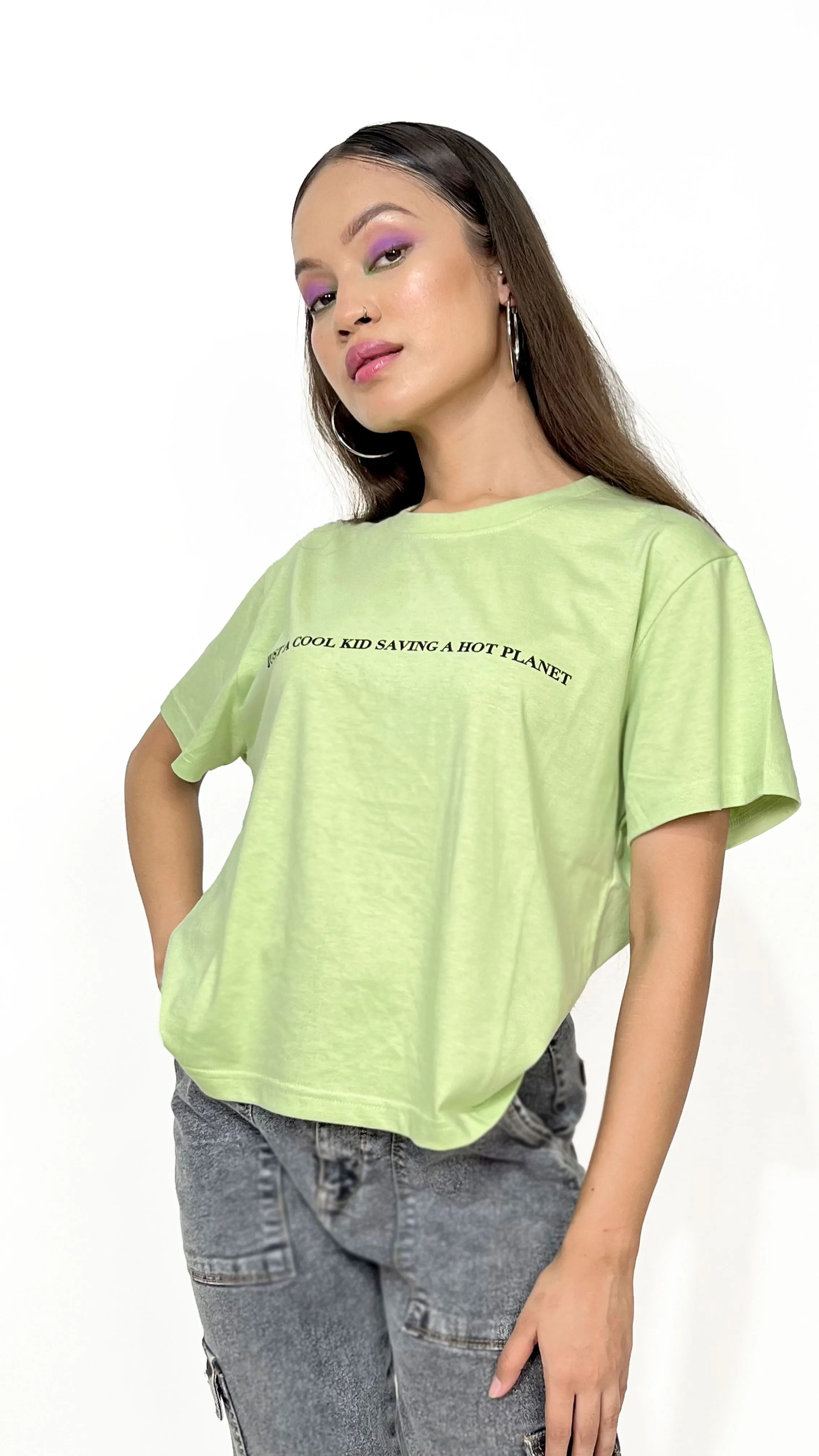 Pastel Green Graphic T-shirt