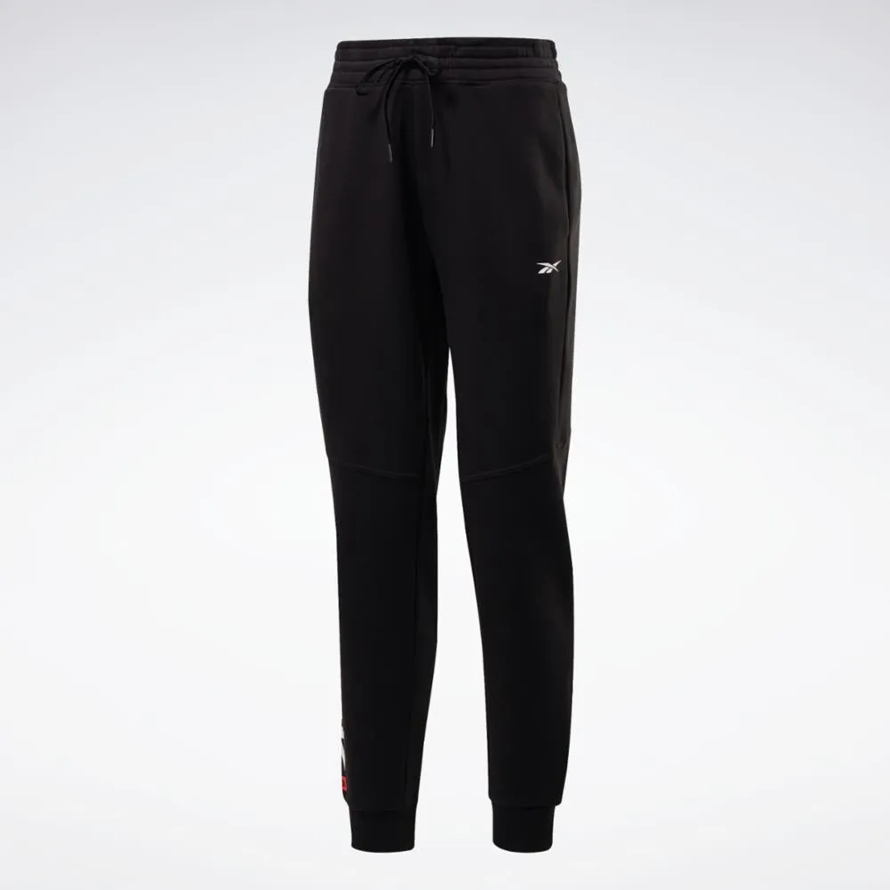 Reebok Apparel Women Linear Logo Sweat Pants BLACK