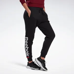 Reebok Apparel Women Linear Logo Sweat Pants BLACK