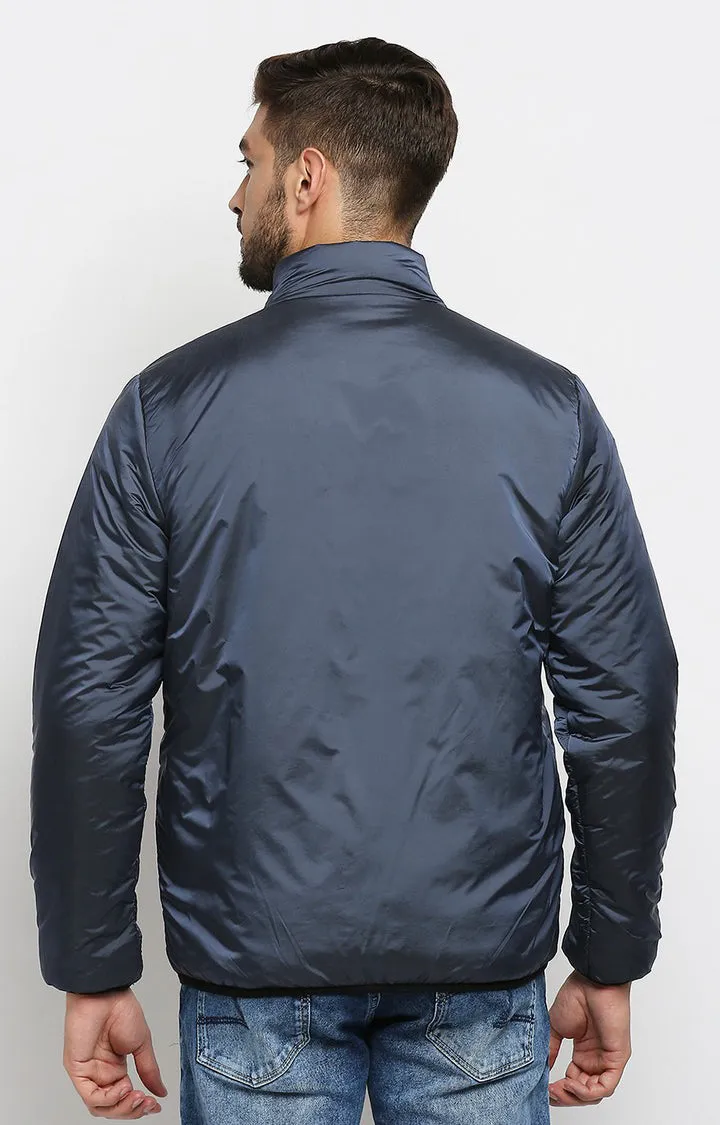 Spykar Blue Polyester Casual Jacket For Men