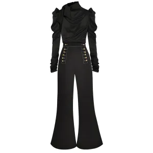 The Lucretia Long Sleeve Jumpsuit - Multiple Colors